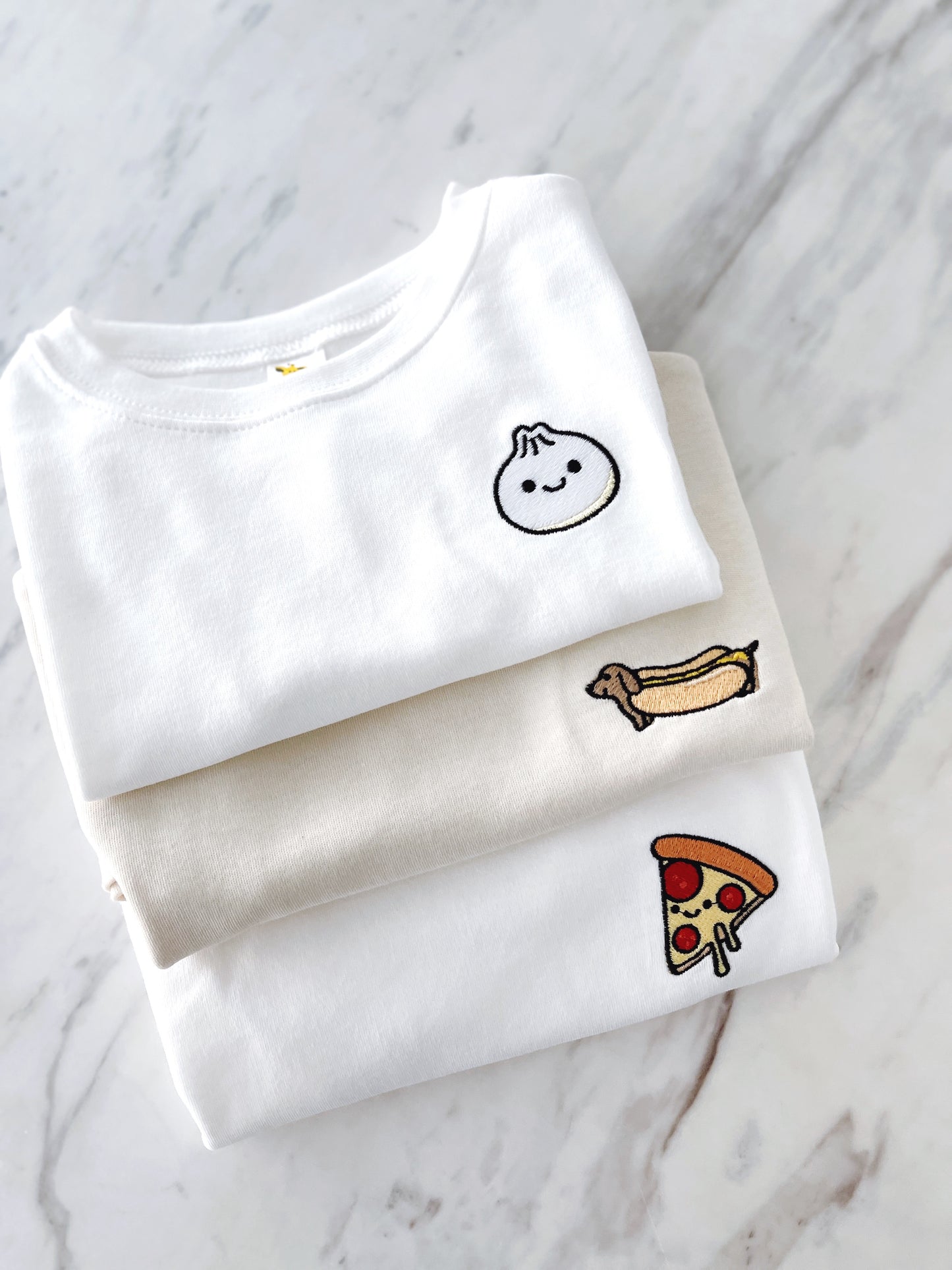 Pepperoni Pizza Embroidered Tee