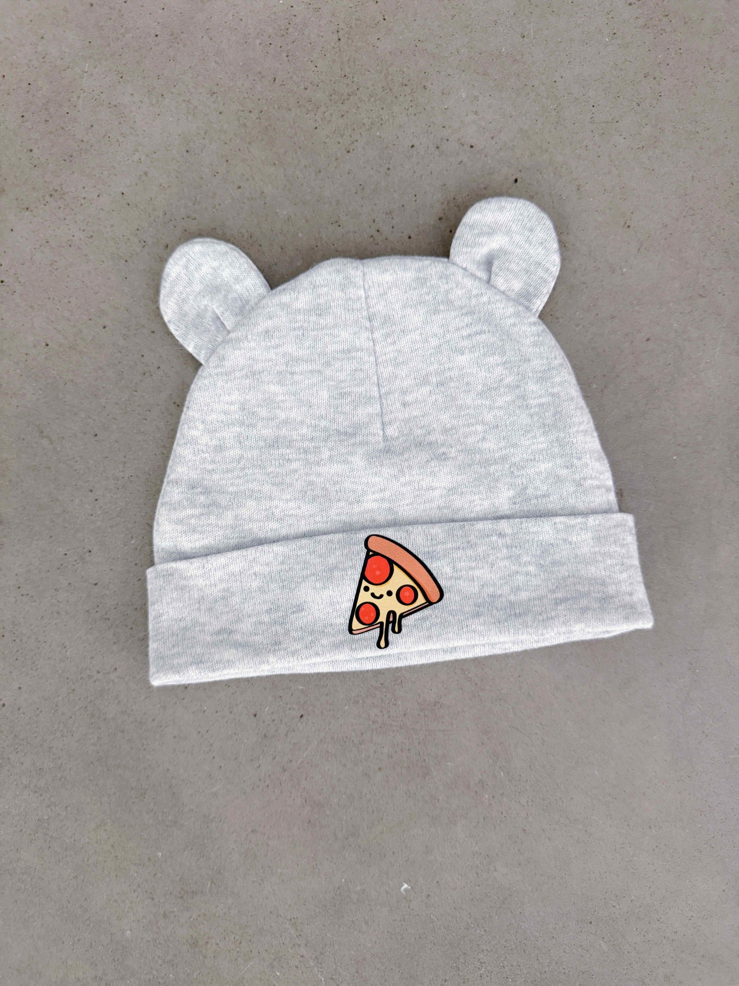 Pepperoni Pizza Baby Bear Ear Beanie