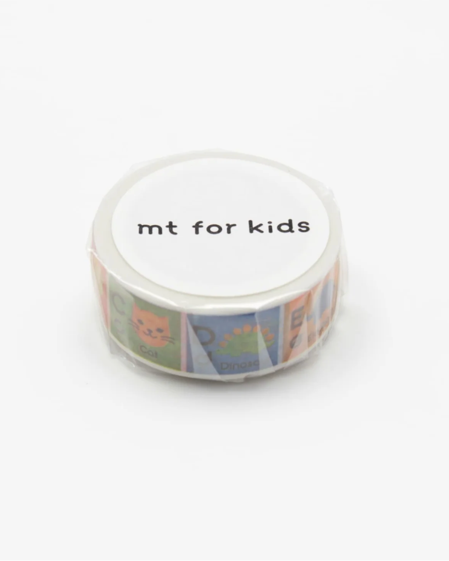 MT Washi Tape for Kids- Alphabet A-M