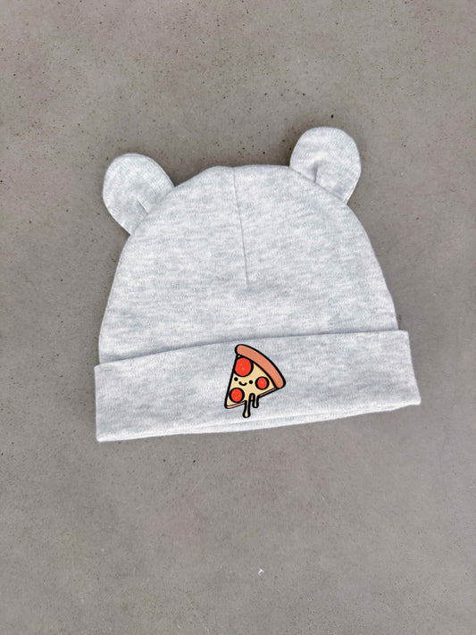 Pepperoni Pizza Baby Bear Ear Beanie