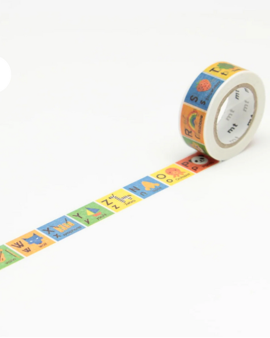 MT Washi Tape for Kids- Alphabet N-Z