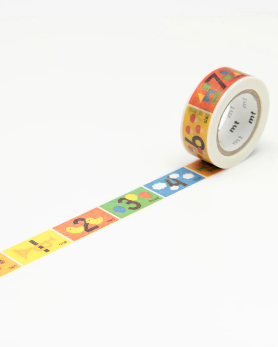 MT Washi Tape for Kids- Number